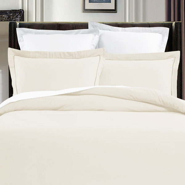 Grand Aterlier Pima Cotton Ivory Quilt Cover Set King Quilt Covers