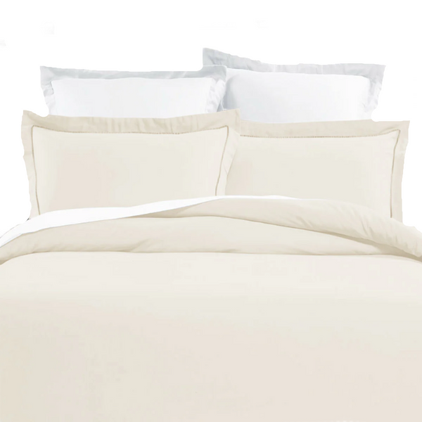 Grand Aterlier Pima Cotton Ivory Quilt Cover Set King Quilt Covers