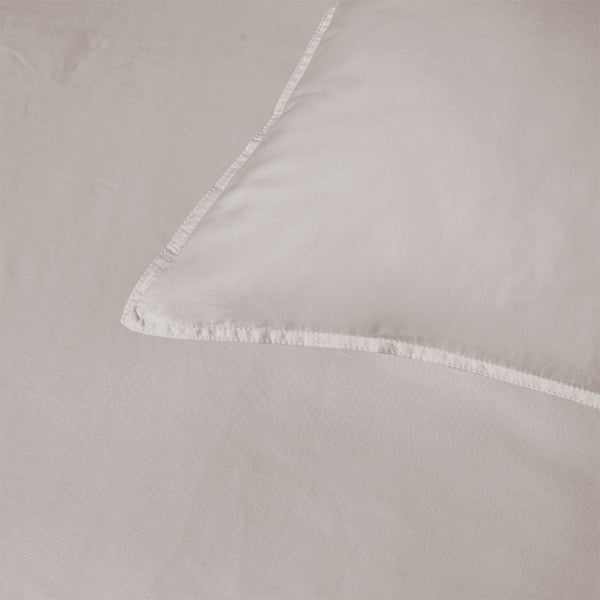 Accessorize Stone 400Tc Bamboo Cotton Double Stitched Quilt Cover Set King Quilt Covers