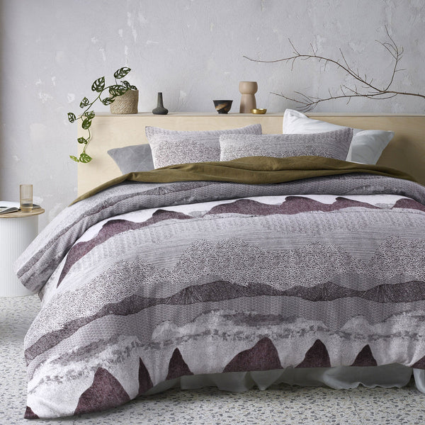 Accessorize Bulla Burgundy Quilt Cover Set Double Quilt Covers