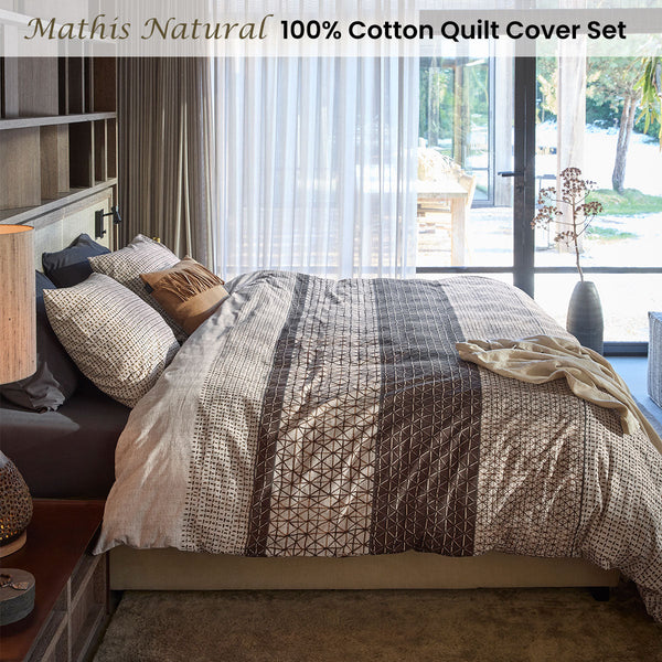 House Mathis Natural Cotton Quilt Cover Set For Home And Garden Quilt Covers