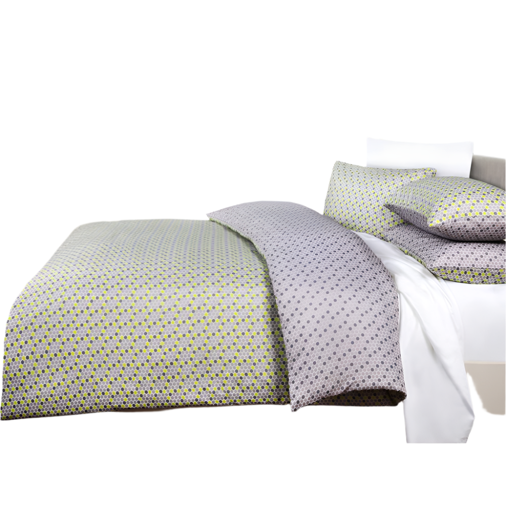 Mode Honeycomb Reversible Quilt Cover Set Queen Quilt Covers