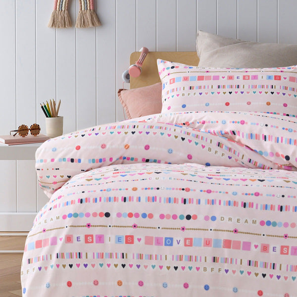 Happy Kids Swifty Washed Quilt Cover Set Single Quilt Covers