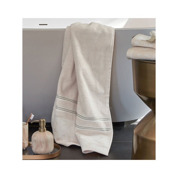 House Van Gogh Fleurir Off White Bath Towel Towels & Washcloths