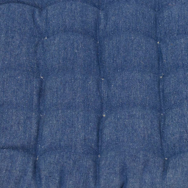 J. Elliott Set Of 2 Outdoor 100% Cotton Chair Pads 40 X Cm Solid Blue Chairs