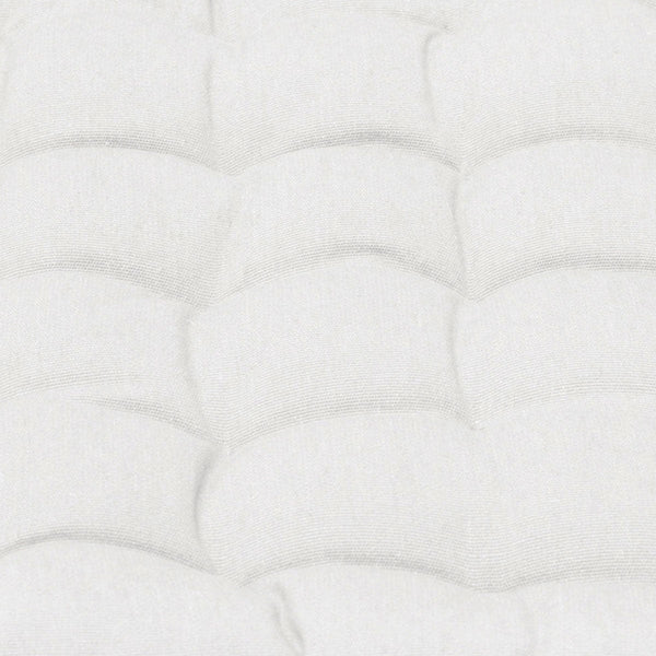 J. Elliott Set Of 2 Outdoor 100% Cotton Chair Pads 40 X Cm Solid White Chairs