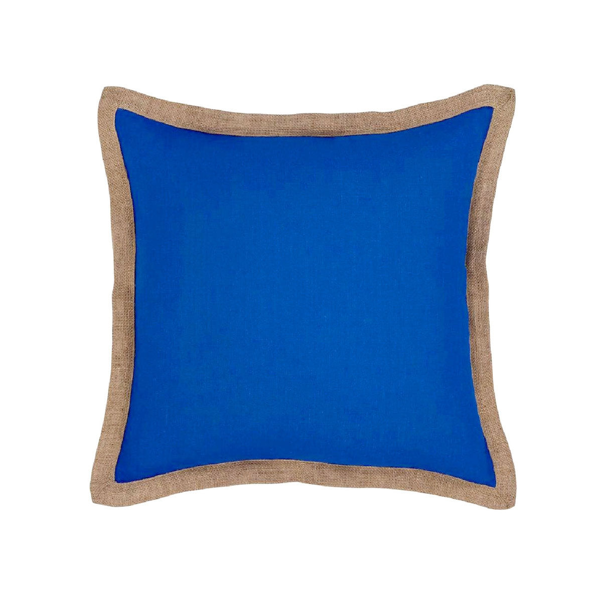 J Elliot Hampton Linen Filled Cushion 50 X Cm Blue Cushions & Decorative Pillows
