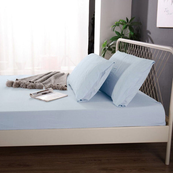 1000Tc Linen Bamboo Fitted Sheet Combo Set Plein Air King Sheets