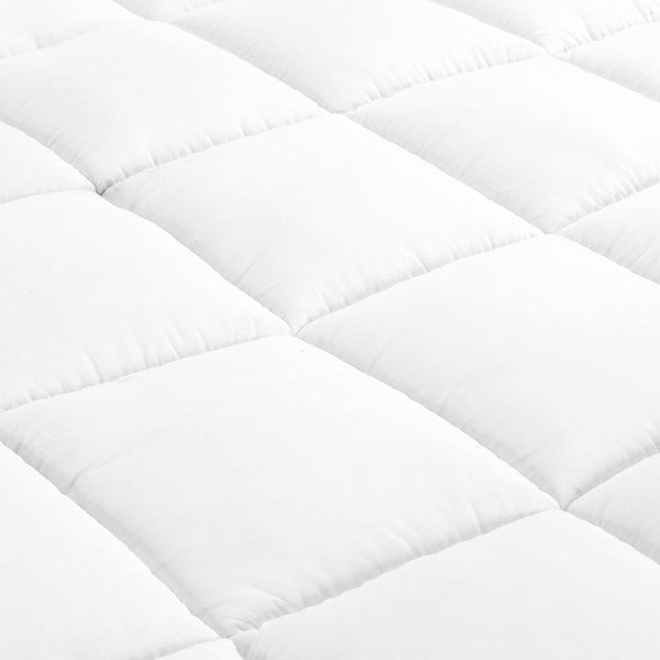 1000Gsm Tencel Mattress Topper King White Single Mattress Toppers & Protectors