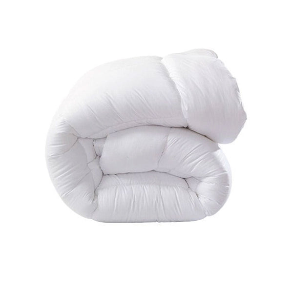 800Gsm All Season Microfibre Quilt Super King White Quilt Covers