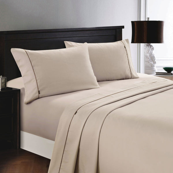 Deluxe Linen 1200Tc Cotton Rich Sheet Set Single Sheets