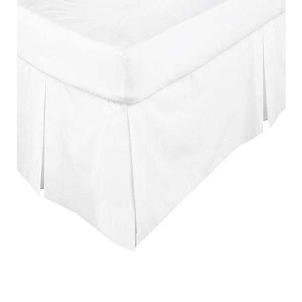 Kingdom Box Pleated Valance White Double Other Bedding