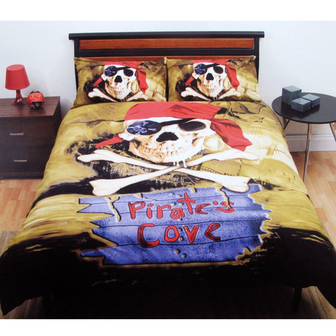 Just Home Pirate's Cove Quilt Cover Set For Queen Bed Quilt Covers