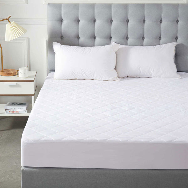 Soho Collection Quilted Microfibre Fitted Mattress Protector 38Cm Wall King Mattress Toppers & Protectors