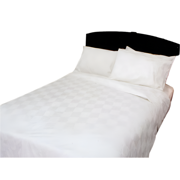 Dominic White Quilt Cover Set Double Quilt Covers