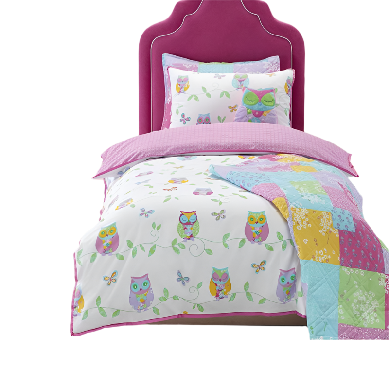 Jiggle & Giggle Owl Song Quilt Cover Set Double Quilt Covers