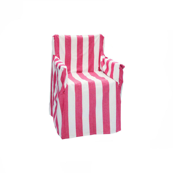 Rans Alfresco 100% Cotton Director Chair Cover Striped Hot Pink Chairs