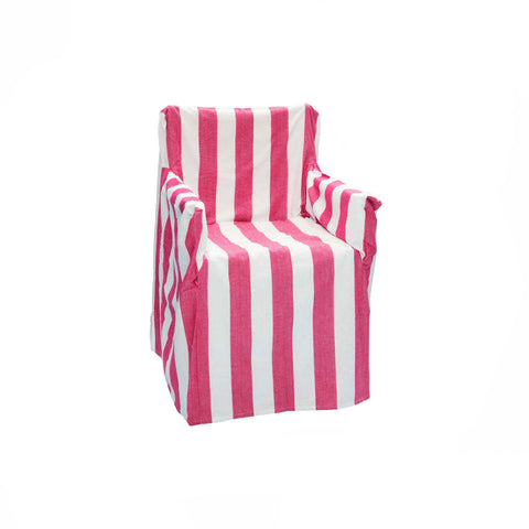 Rans Alfresco 100% Cotton Director Chair Cover Striped Hot Pink Chairs