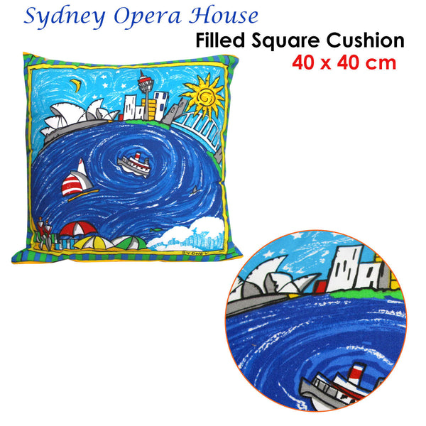 Rapee Sydney Opera House Filled Cushion 40 X Cm Cushions & Decorative Pillows