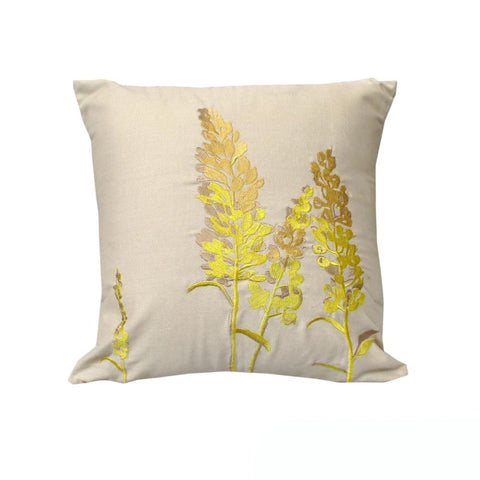 Rapee Eden Embroidery Cushion Cover Wheat 43 X Cm Cushion Covers