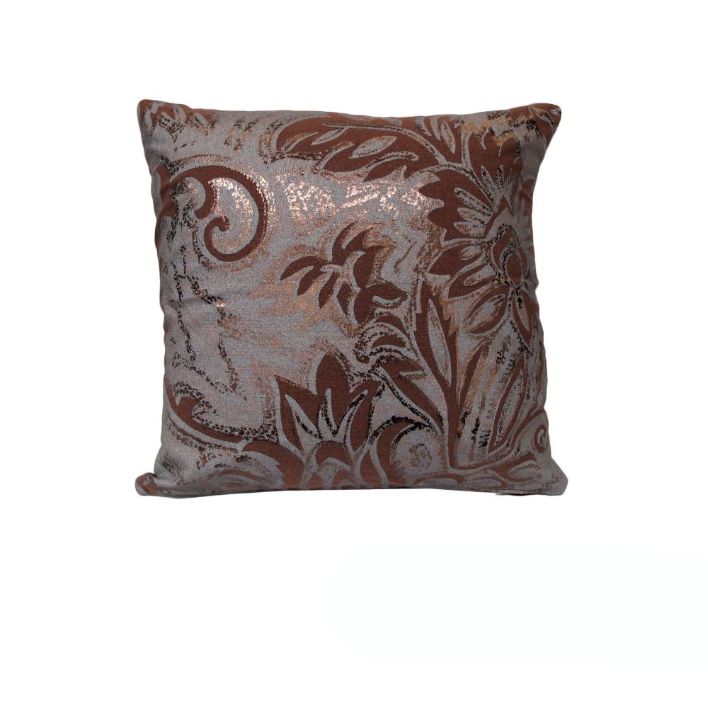 Rapee Moonlight Chocolate Metallic Print Cushion Cover 43 X Cm Cushion Covers