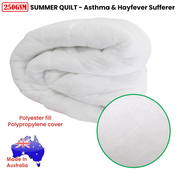 250Gsm Australian Made Summer Quilt Single Quilt Covers