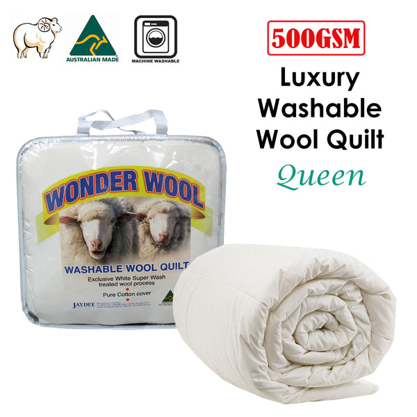 500Gsm Washable Wool Quilt Queen Quilt Covers