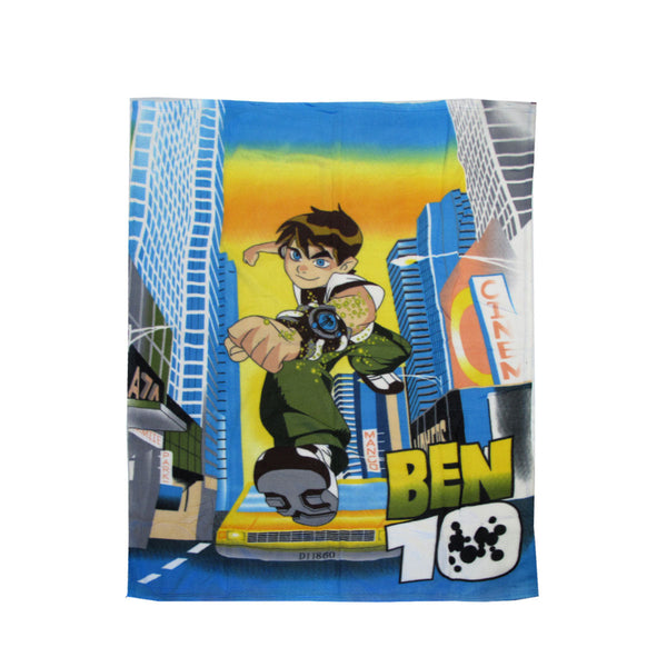 Ben 10 Hero Printed Polar Fleece Throw Rug 130 X 160 Cm Rugs