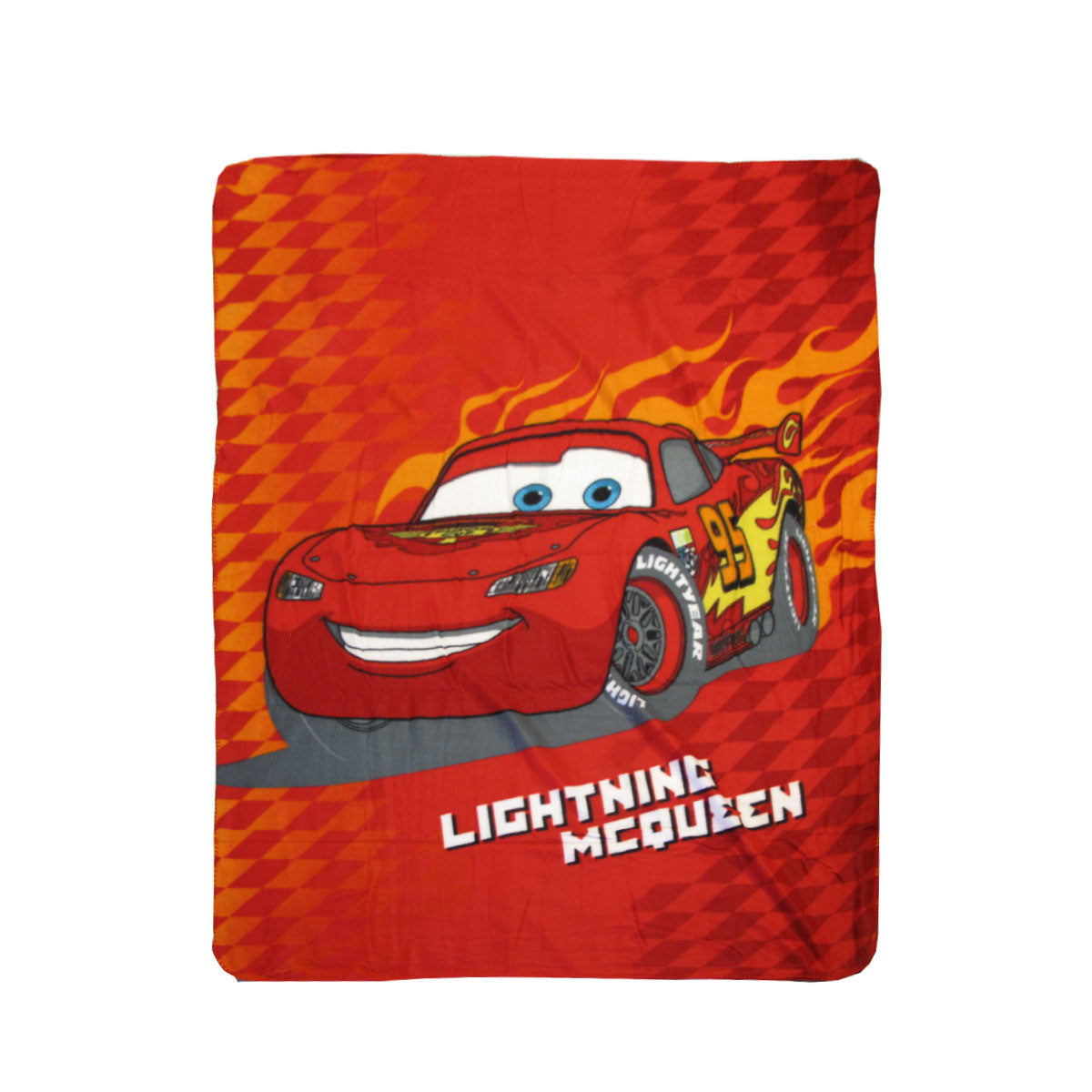 Lightning Mcqueen Printed Polar Fleece Throw Rug 130 X 160 Cm Rugs