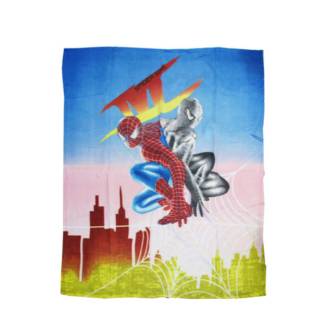 Spiderman Printed Polar Fleece Throw Rug 130 X 160 Cm Throws & Afghans