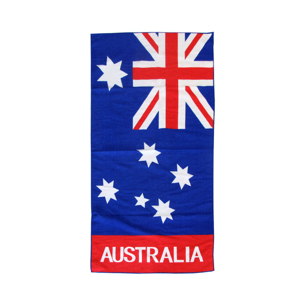 Bloomington Australian Flag Kids Cartoon Printed Microfiber Beach Towel 70 X 137 Cm Towels & Washcloths
