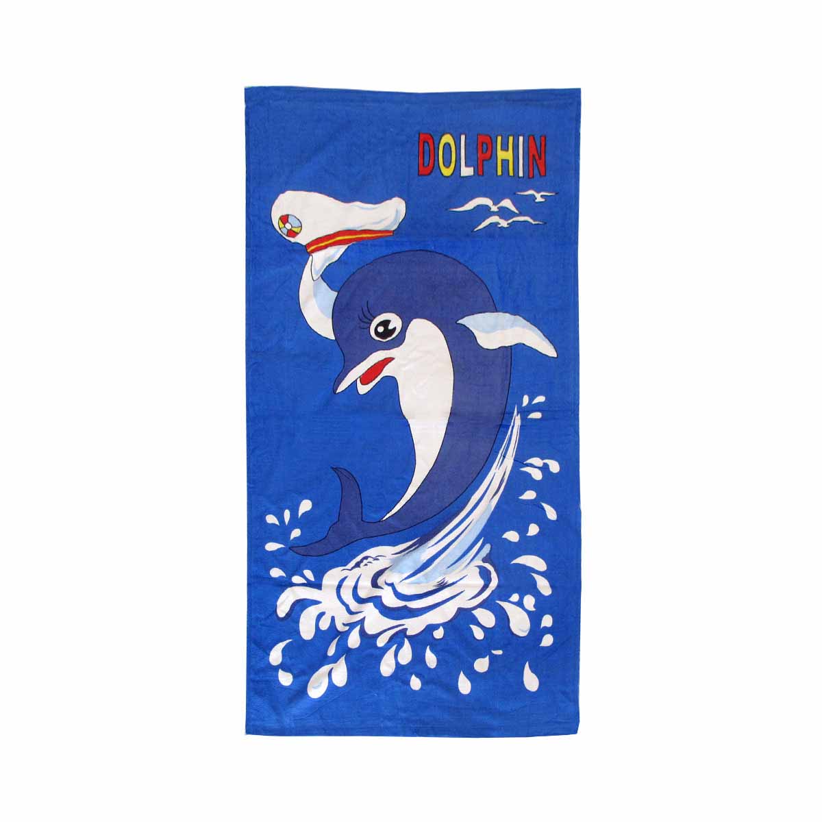 Bloomington Dolphin Kids Cartoon Printed Cotton Beach Towel 70 X 140 Cm Towels & Washcloths