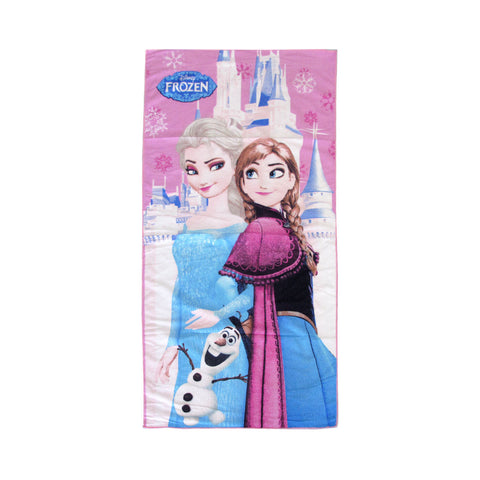 Bloomington Frozen Elsa And Anna Kids Cartoon Printed Microfiber Beach Towel 70 X 137 Cm Towels & Washcloths