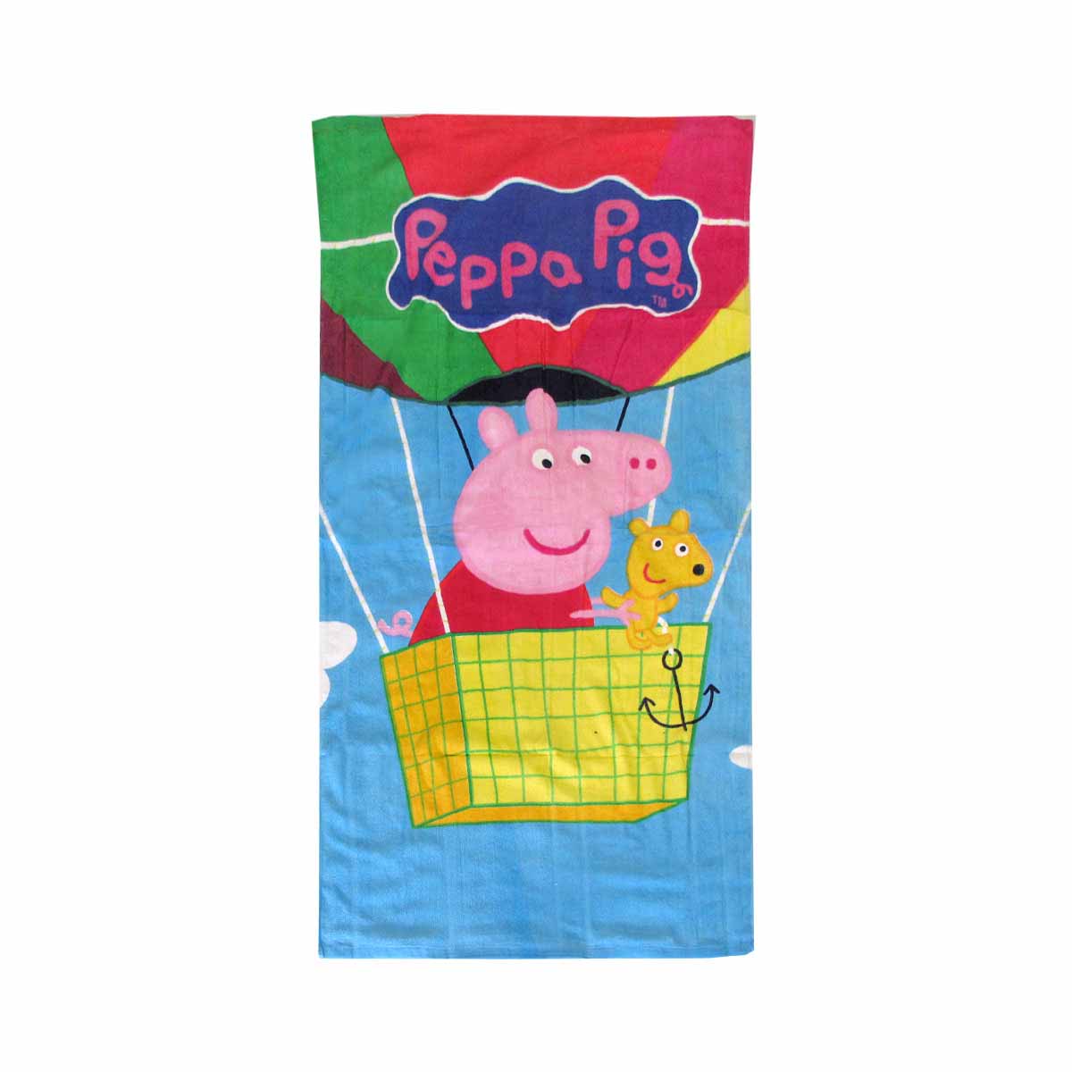 Bloomington Peppa Pig Hot Air Balloon Kids Cartoon Printed Cotton Beach Towel 70 X 135 Cm Towels & Washcloths
