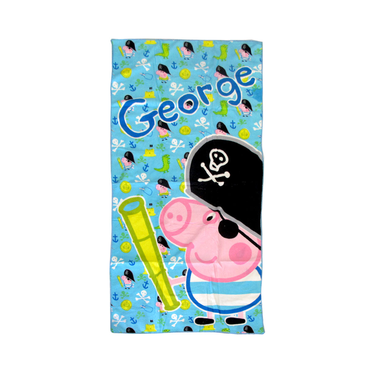 Bloomington Peppa Pig George The Pirate Kids Cartoon Printed Microfiber Beach Towel 70 X 137 Cm Towels & Washcloths