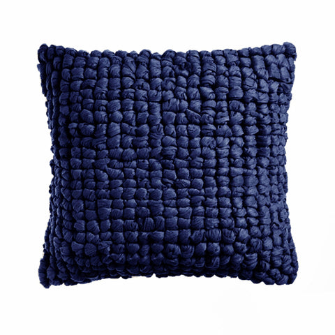Shoreham Appliqued Filled Cushion Navy Cushions & Decorative Pillows