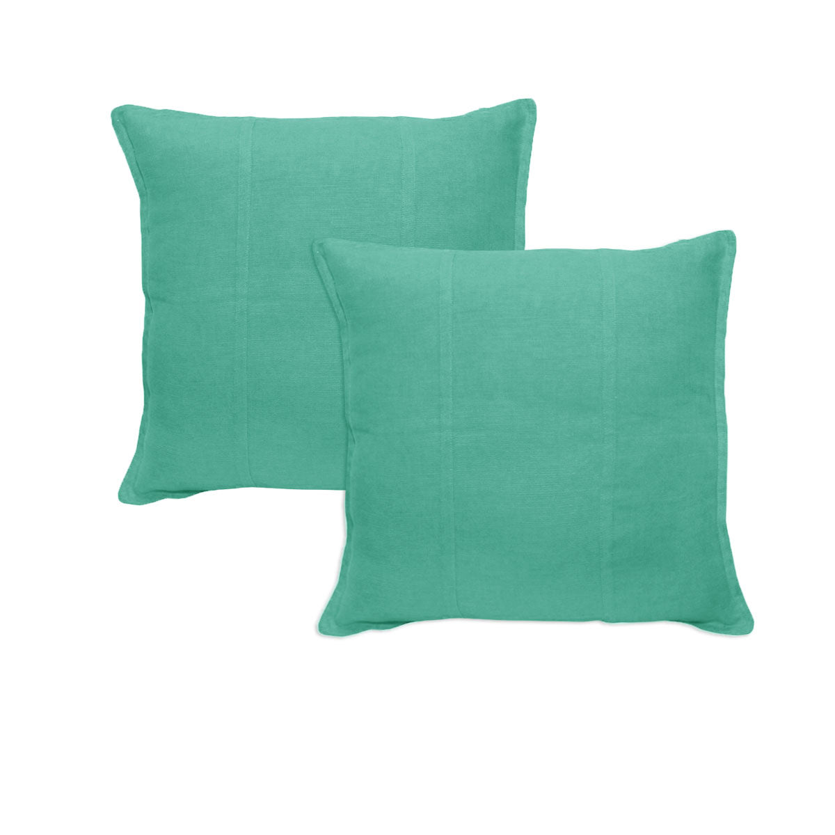 Pair Of Pure Linen Pillowcases Light Teal Pillow Cases
