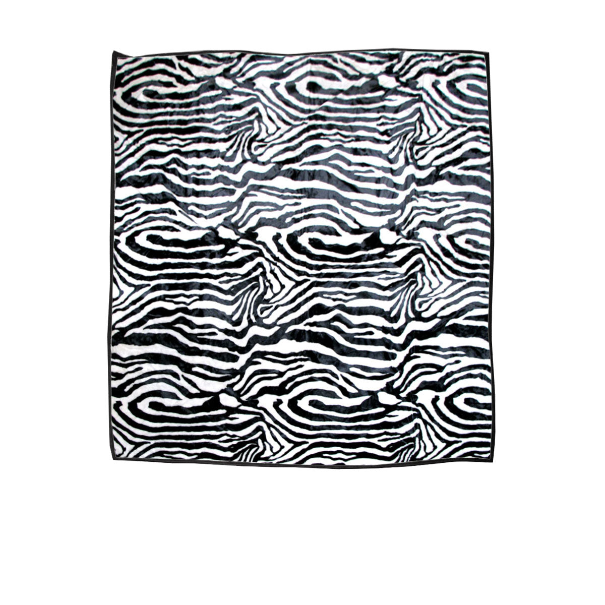 750Gsm 3.5Kg Double Layer Animal Print Faux Mink Blanket Queen 200X240 Cm Wild Zebra Electric Blankets