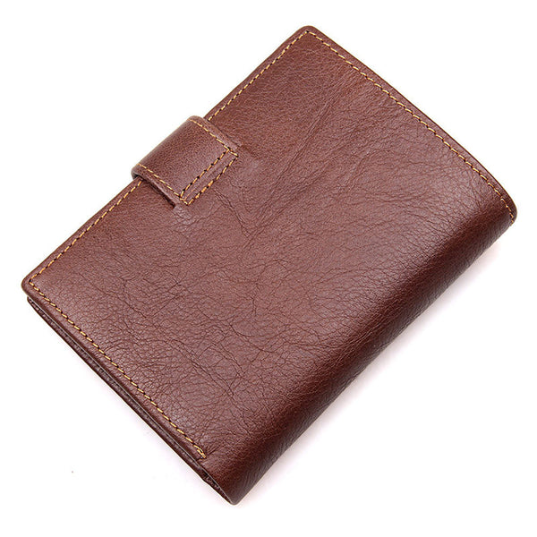 Genuine Leather Men High Quality Multi Card Short Men's Cow Rfid Holder Wallets