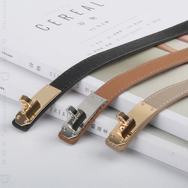 Luxury Cow Leather Women Waist Belt Slim Corset Strap Dress Shirt (Caramel) Belts