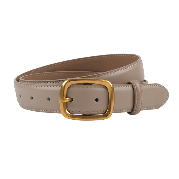 Classic Leather For Women Joyreap Genuine Womens Alloy Pin Buckle (Brown) Belts