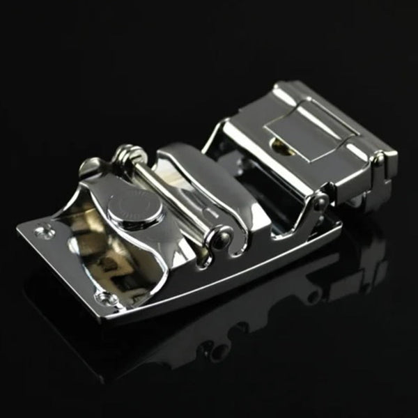 Slide Luxury Leather Belt For Men's Automatic Buckle Ratchet Business Dress (Fb8501#01) Belts