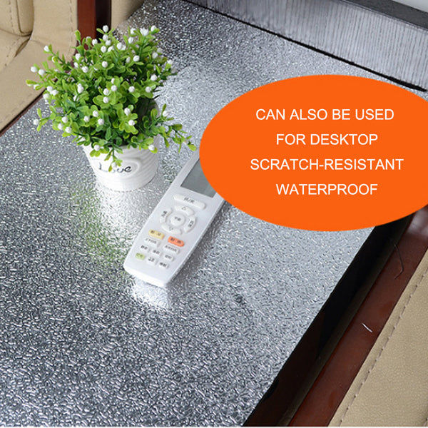 Aluminum Foil Sticker Self Adhesive Oil Proof Waterproof Kitchen Cabinet Wall(40*300Cm) Kitchen Splashbacks