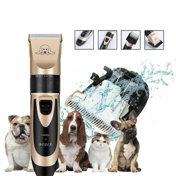Usb Charged Pet Shaver Cordless Clipper Gromming Kit 4 Different Size Combs Dog Grooming