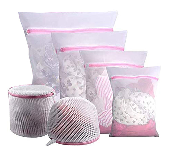Washing Bag Pack Set Of 6 Mesh Lingerie Delicate Clothes Laundry Bags
