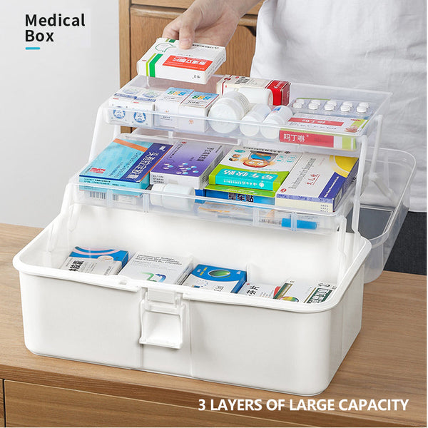 3 Layer Large Portable First Aid Kit Emergency Medical Storage Medicine Organizer Other Makeup Tools & Accs.