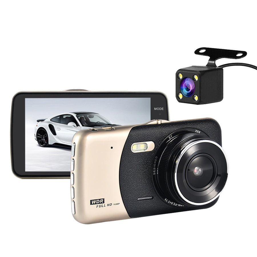 1080P Car Dash Camera Dual Front And Rear Video Dvr Recorder Night Vision Kit Video In Dash Units W/O Gps
