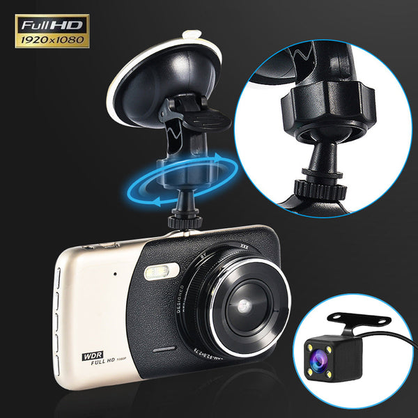 1080P Car Dash Camera Dual Front And Rear Video Dvr Recorder Night Vision Kit Video In Dash Units W/O Gps