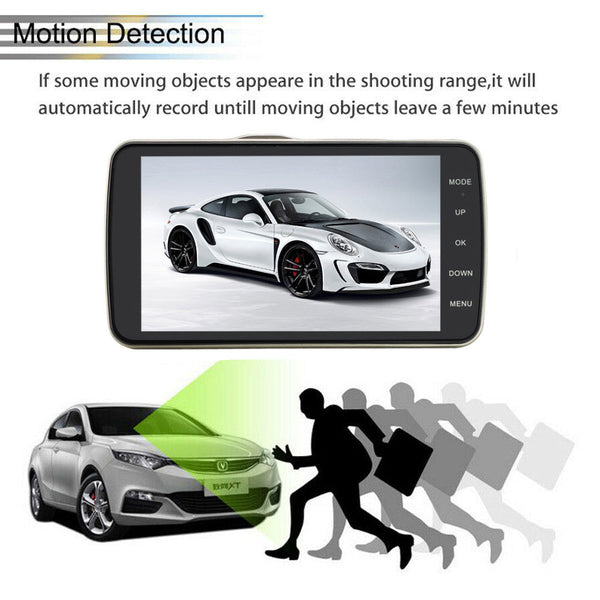 1080P Car Dash Camera Dual Front And Rear Video Dvr Recorder Night Vision Kit Video In Dash Units W/O Gps