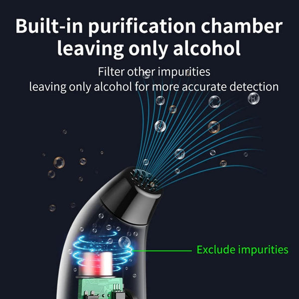 Breathalyzer With Display Rechargeable Digital Electronic Breathalyser Electronic Breathalysers